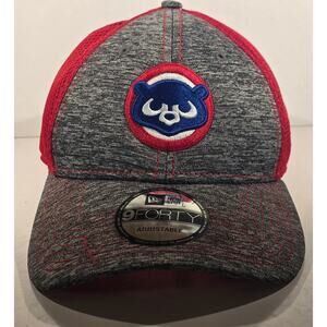 New Era 9FORTY Chicago Cubs Cooperstown Collection Adjustable Mesh Hat Cap MLB
